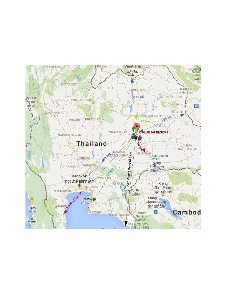 Lageplan des Cheunjai Resort